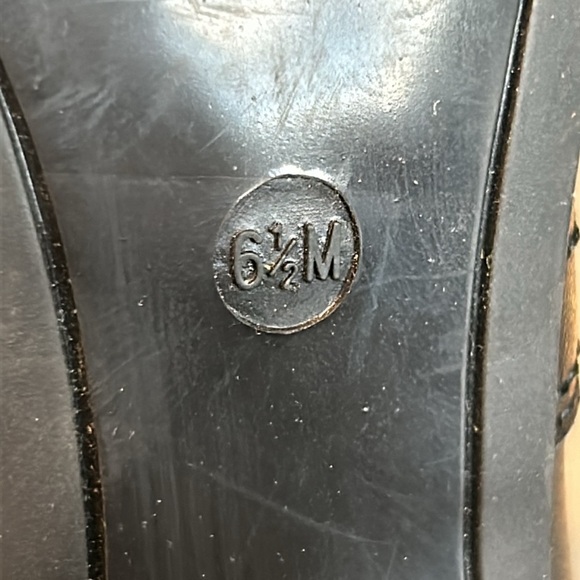 Marc Fisher Kattie Leather Ankle Booties Block Heel Black Women size 6.5 - Picture 10 of 13